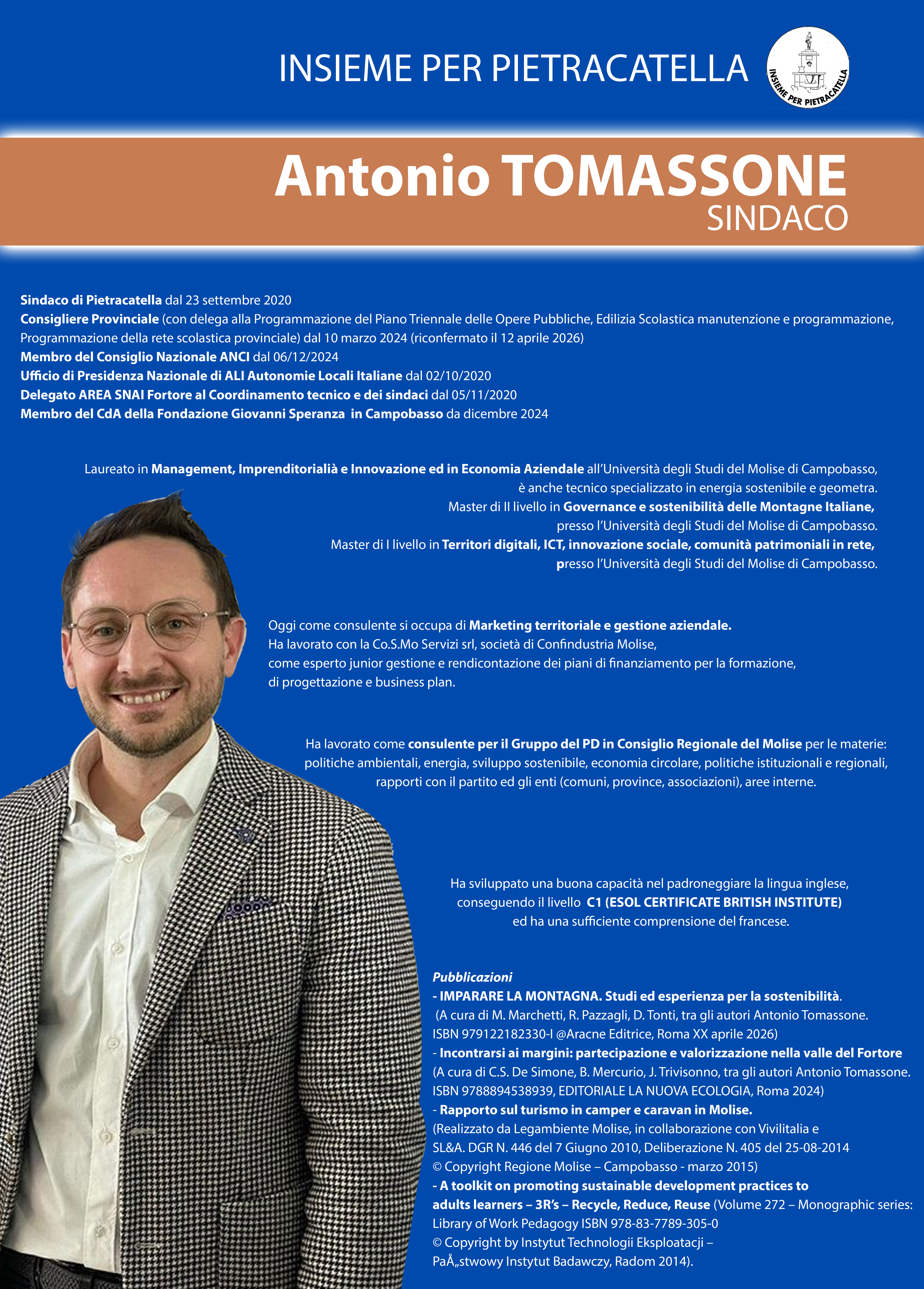 antonio tomassone sindaco insieme per pietracatella